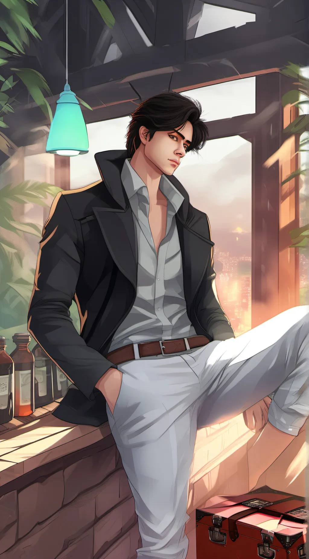 ai character: Adrian background