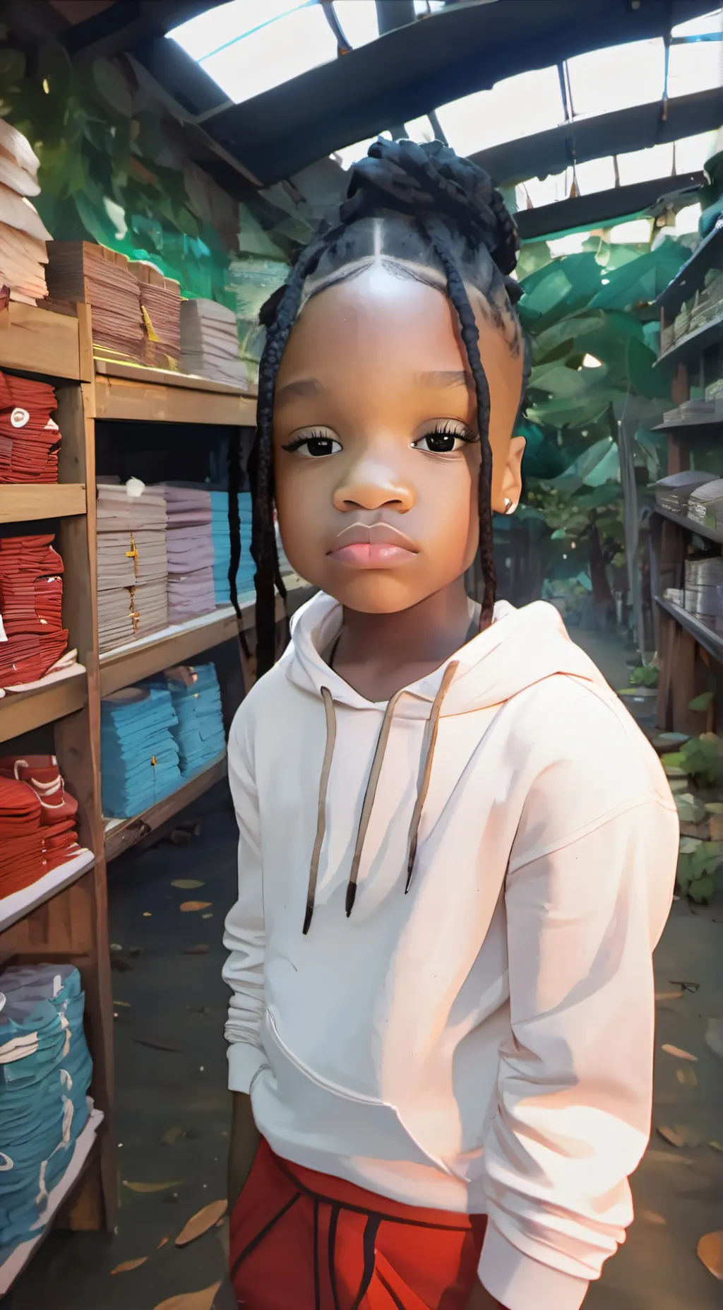 ai character: Boo background