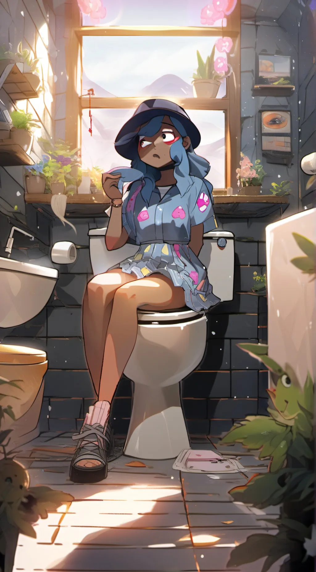 ai character: luna background