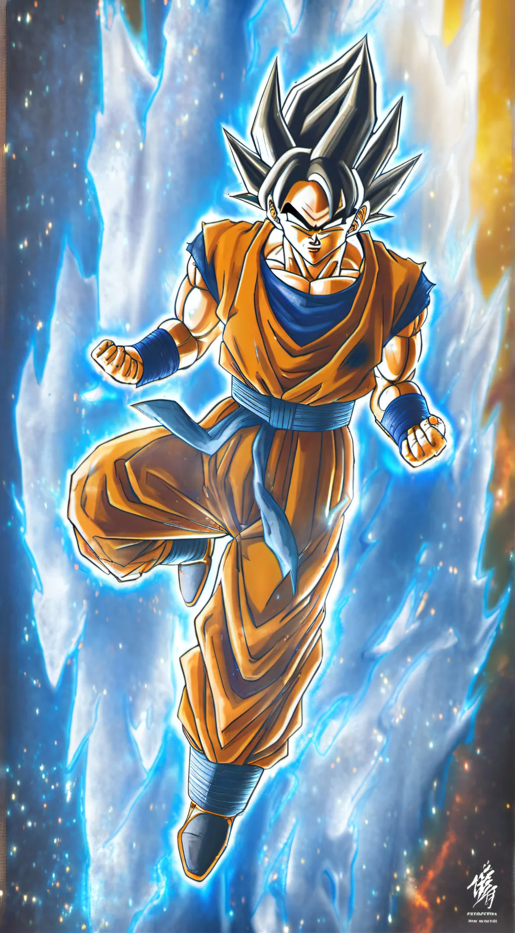 ai character: MUI goku background