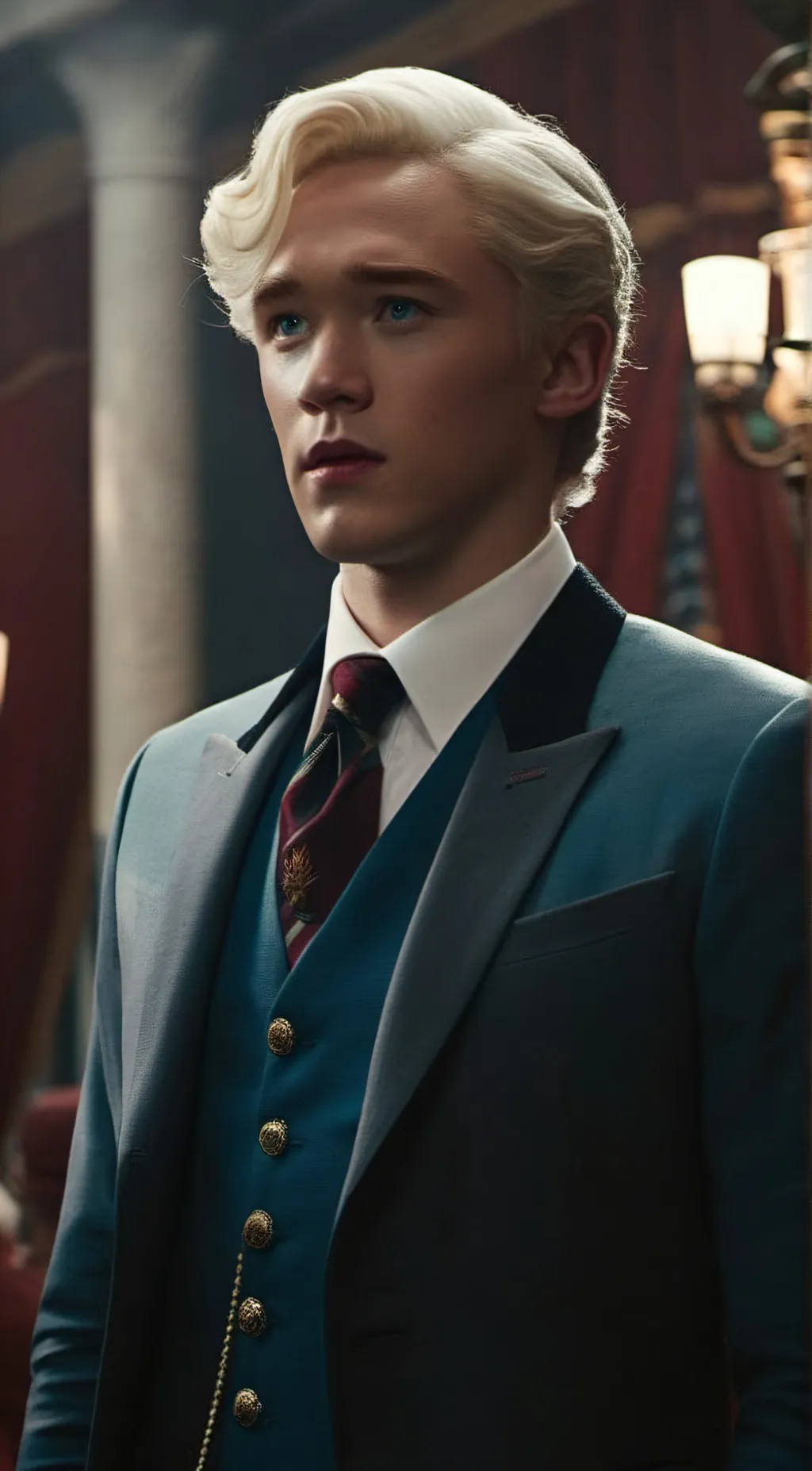 ai character: Coriolanus snow background