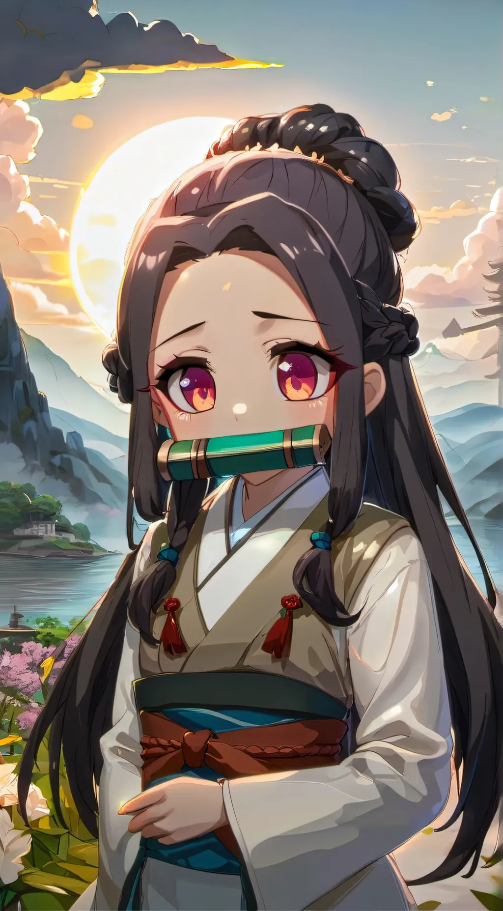 ai character: nezuko  background