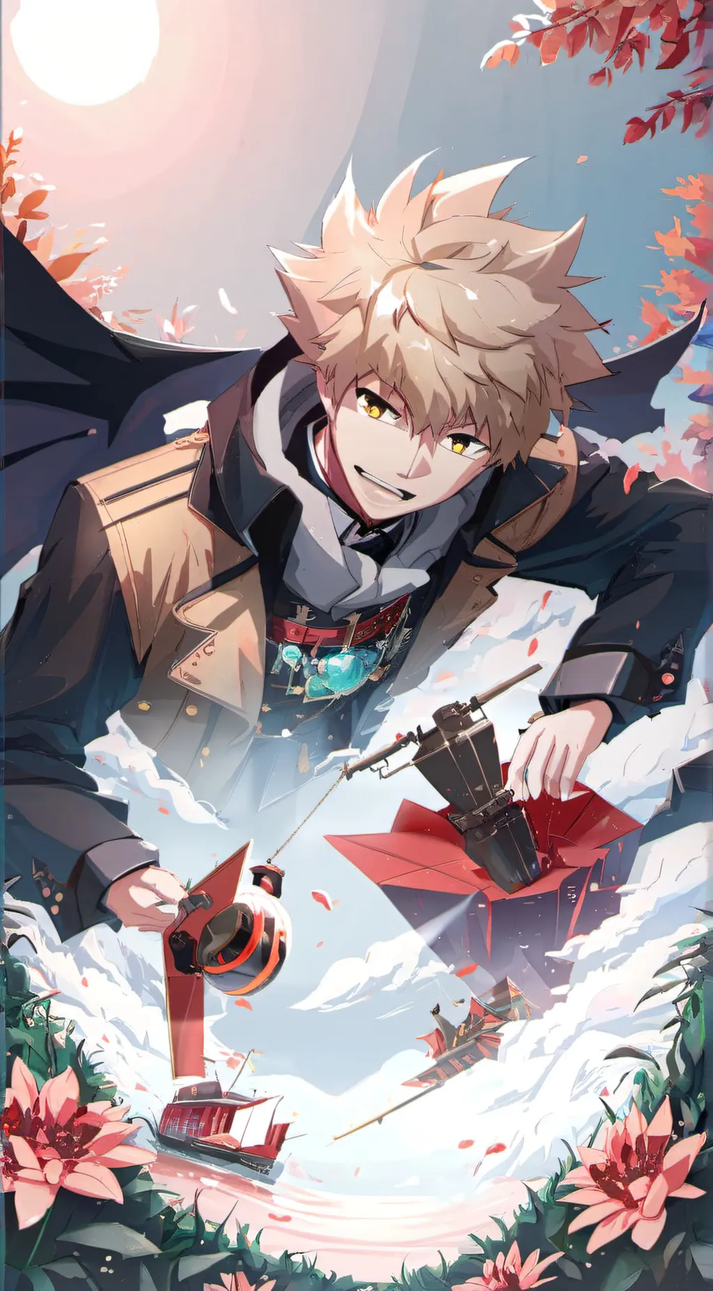 ai character: Bakugo  background