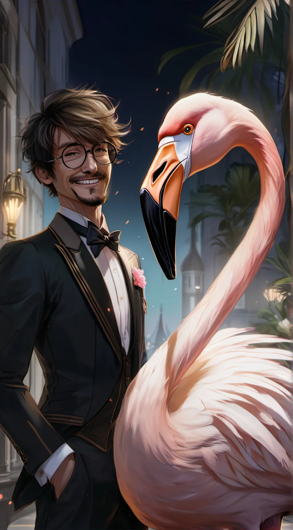 ai character: albert  background