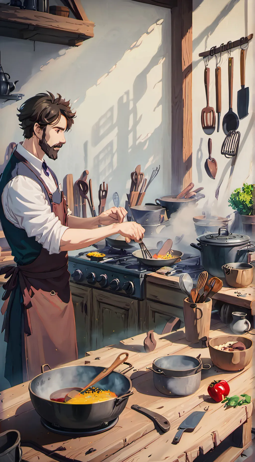 ai character: Oliver background