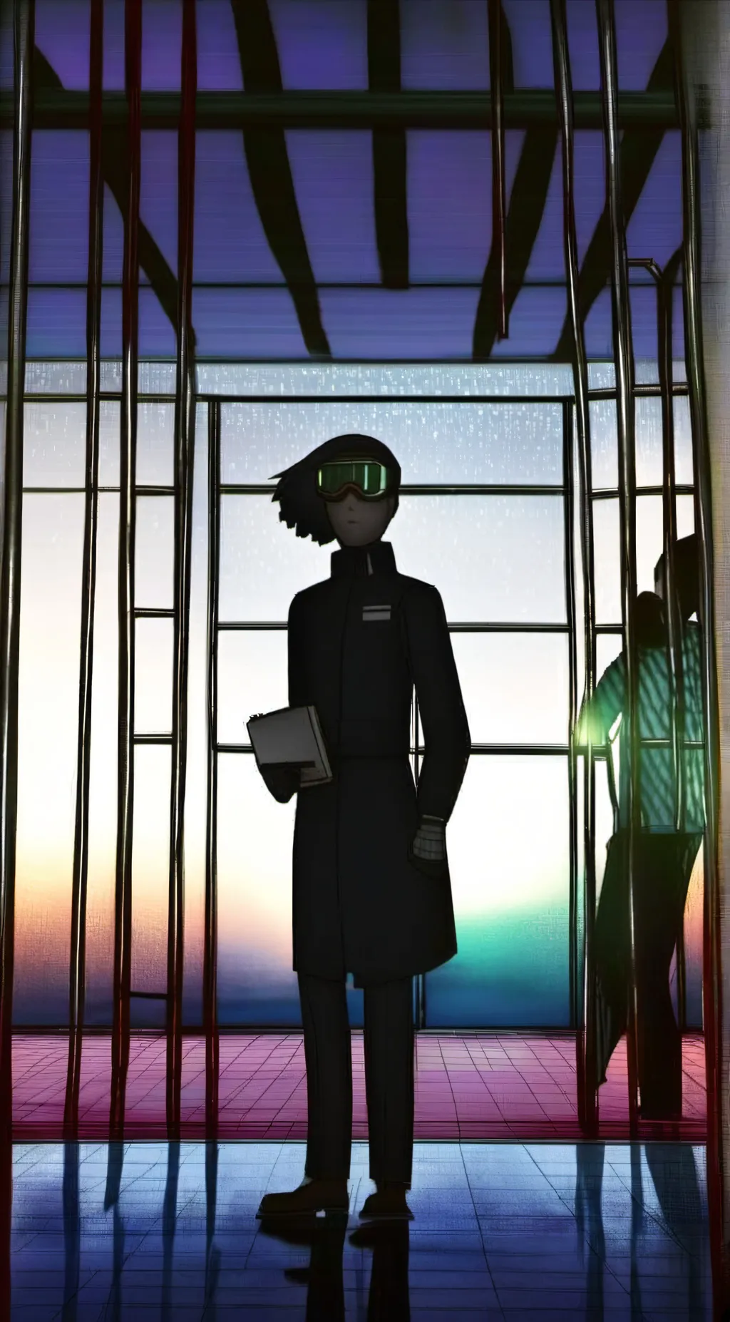 ai character: tv woman background