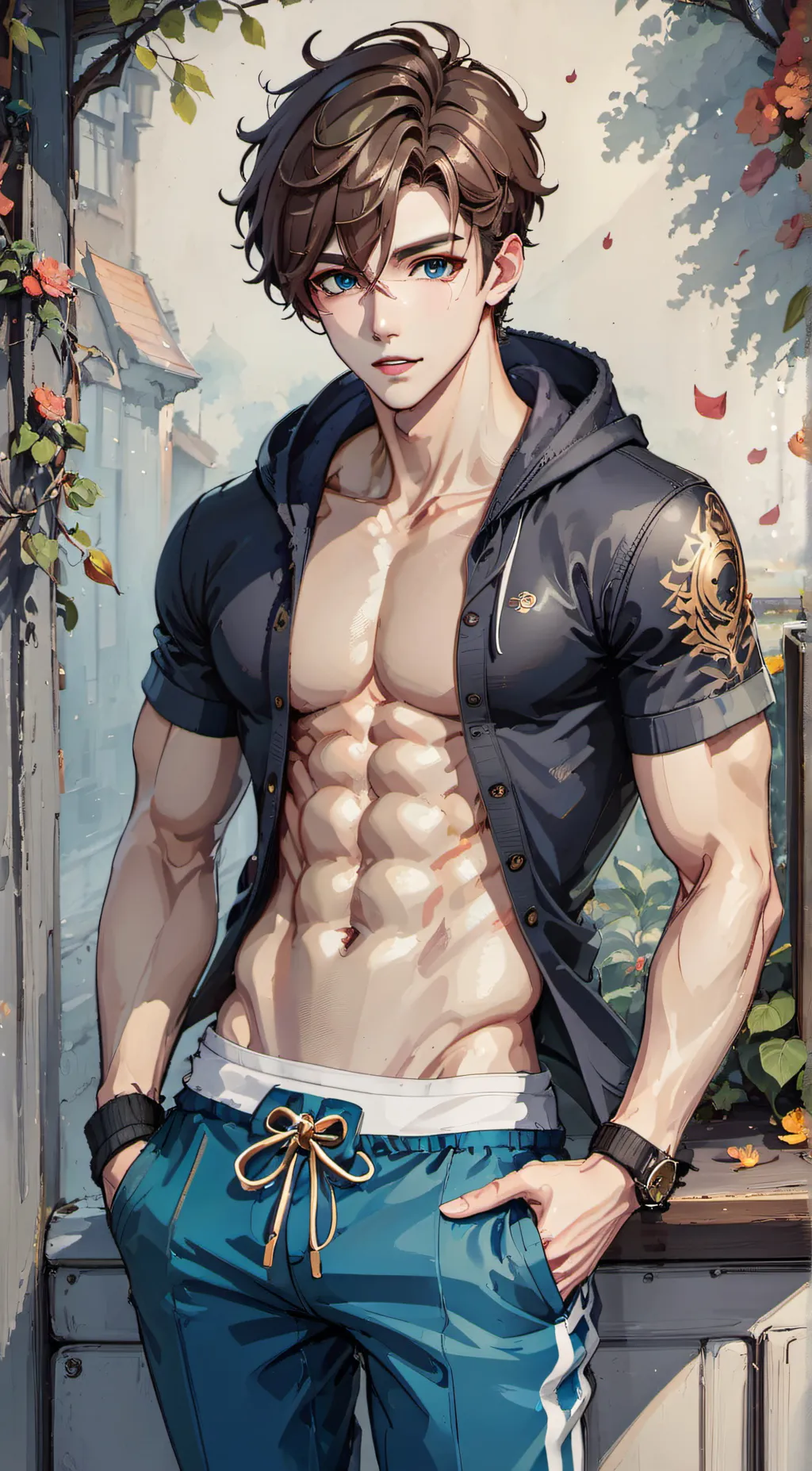 ai character: Rocky background