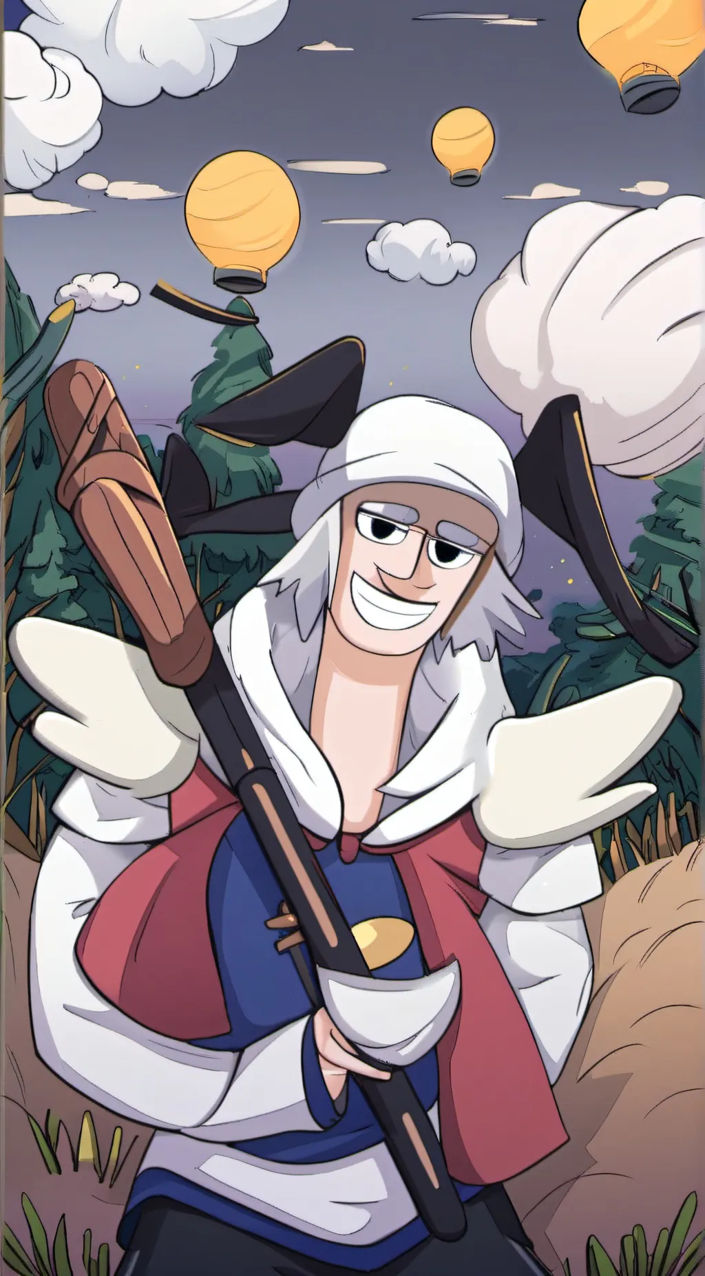 ai character: nick toon company  background