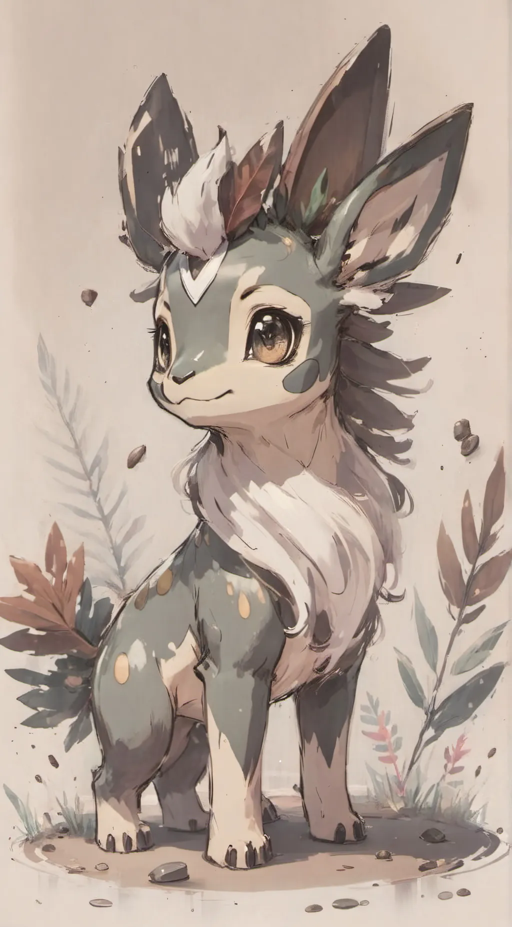 ai character: leafion background