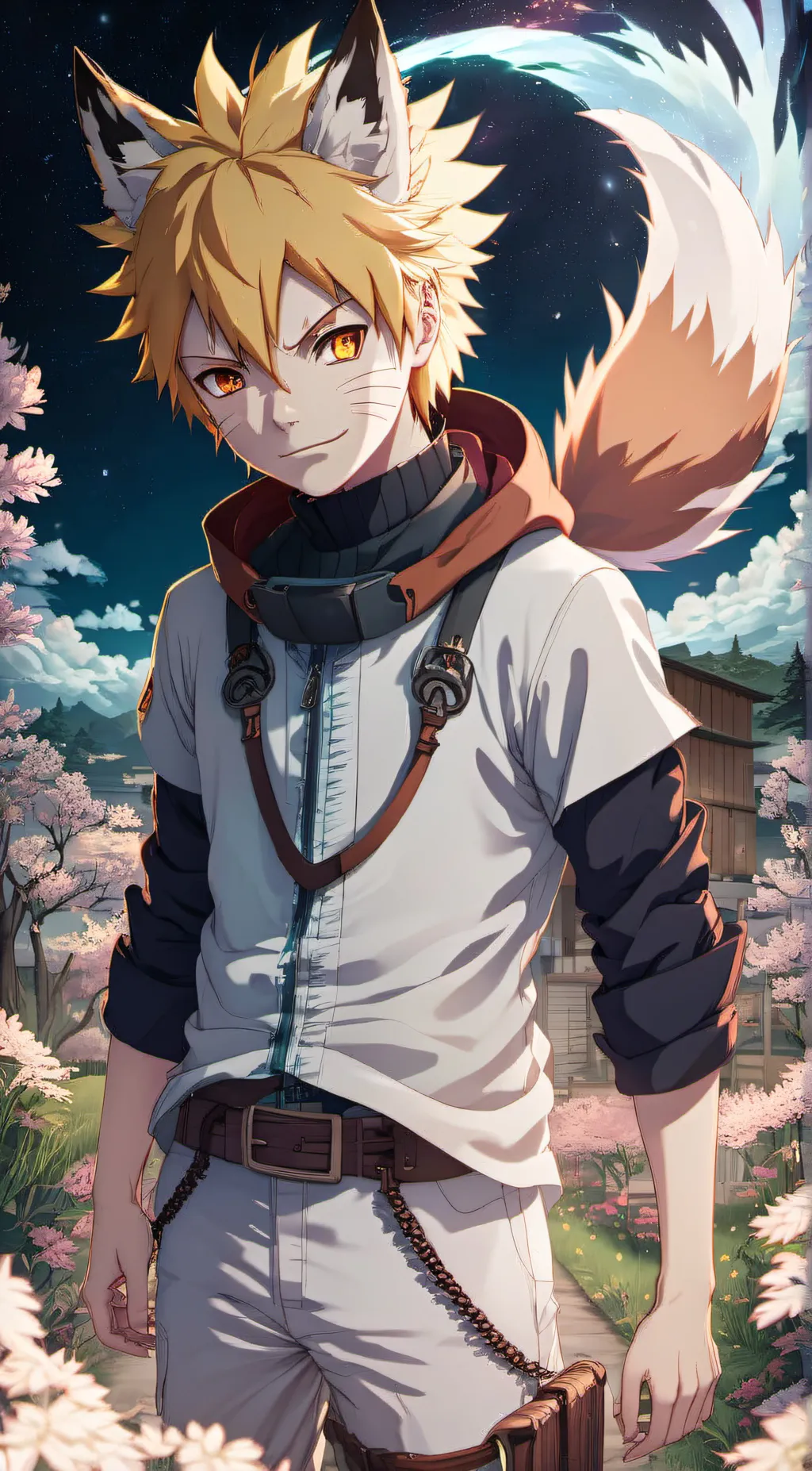 ai character: naruto uzamaki background