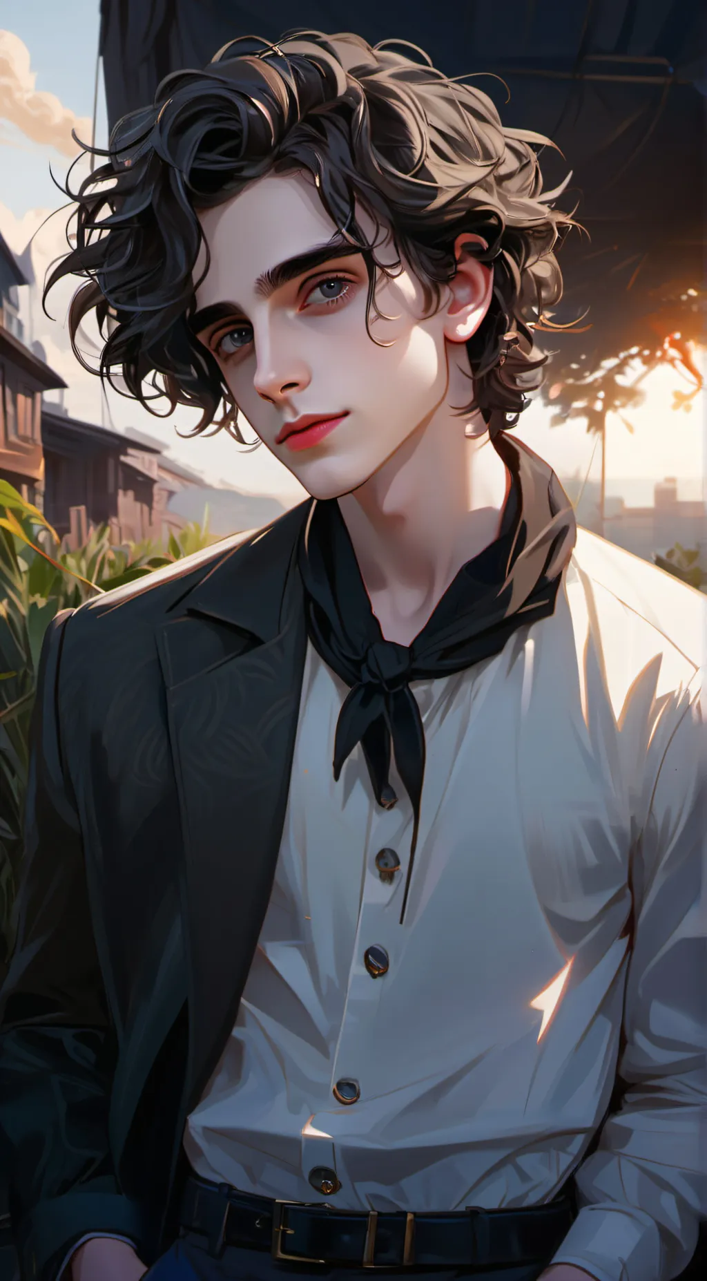 ai character: timothée chalamet background