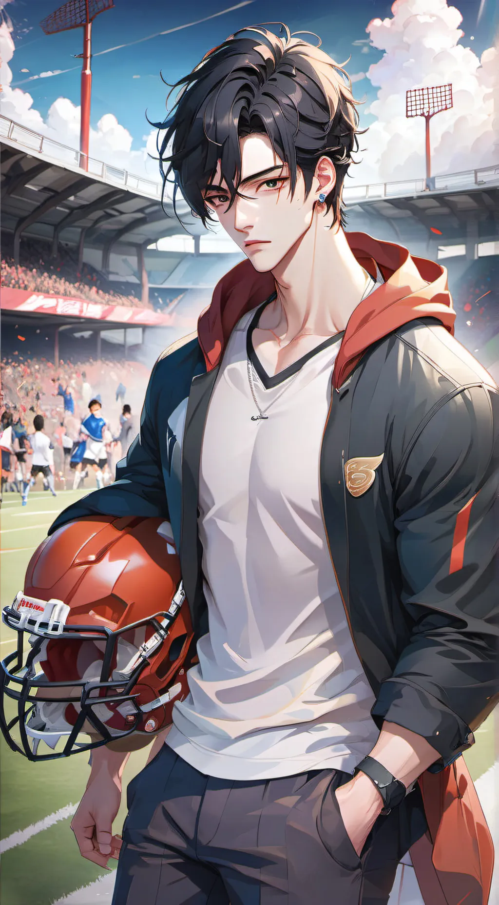 ai character: Malachi ⛓️🏈 background