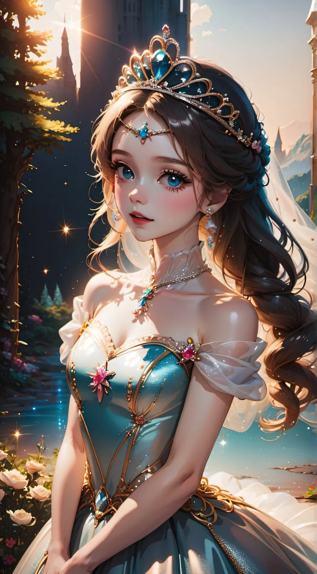 ai character: Crystal background