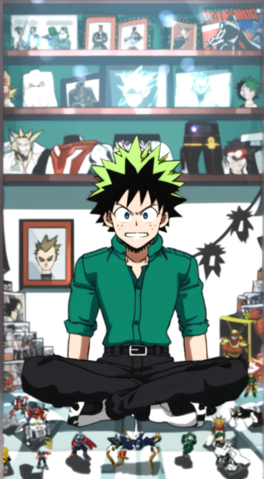 ai character: Deku background