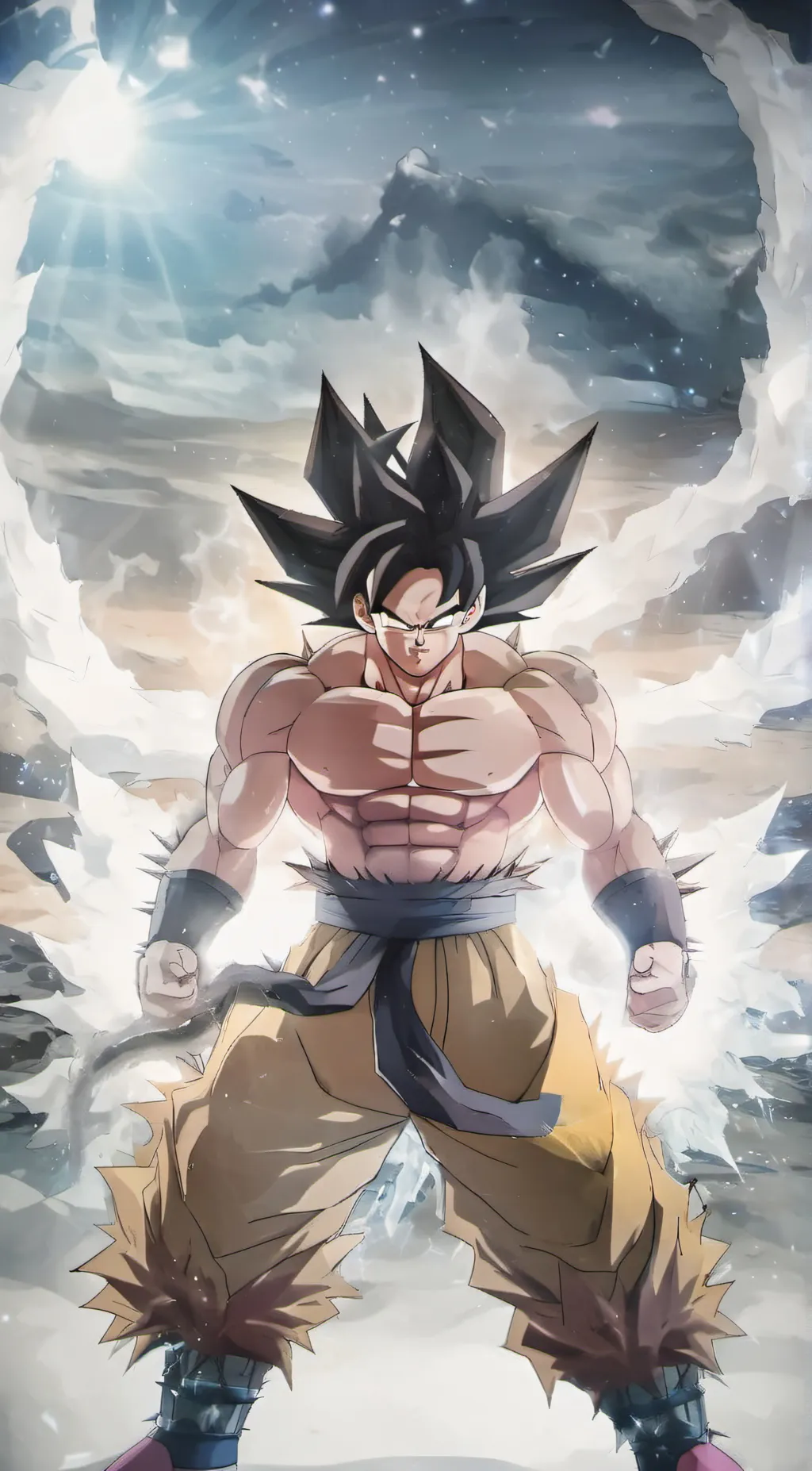 ai character: goku(almost) background