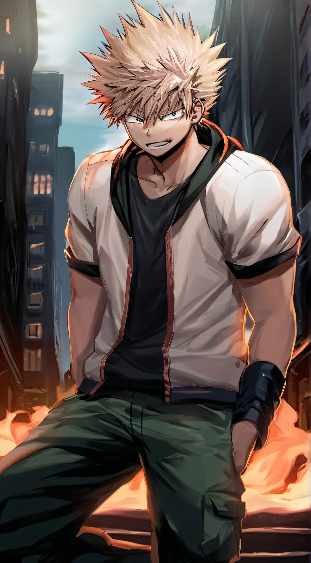 ai character: bakugou background