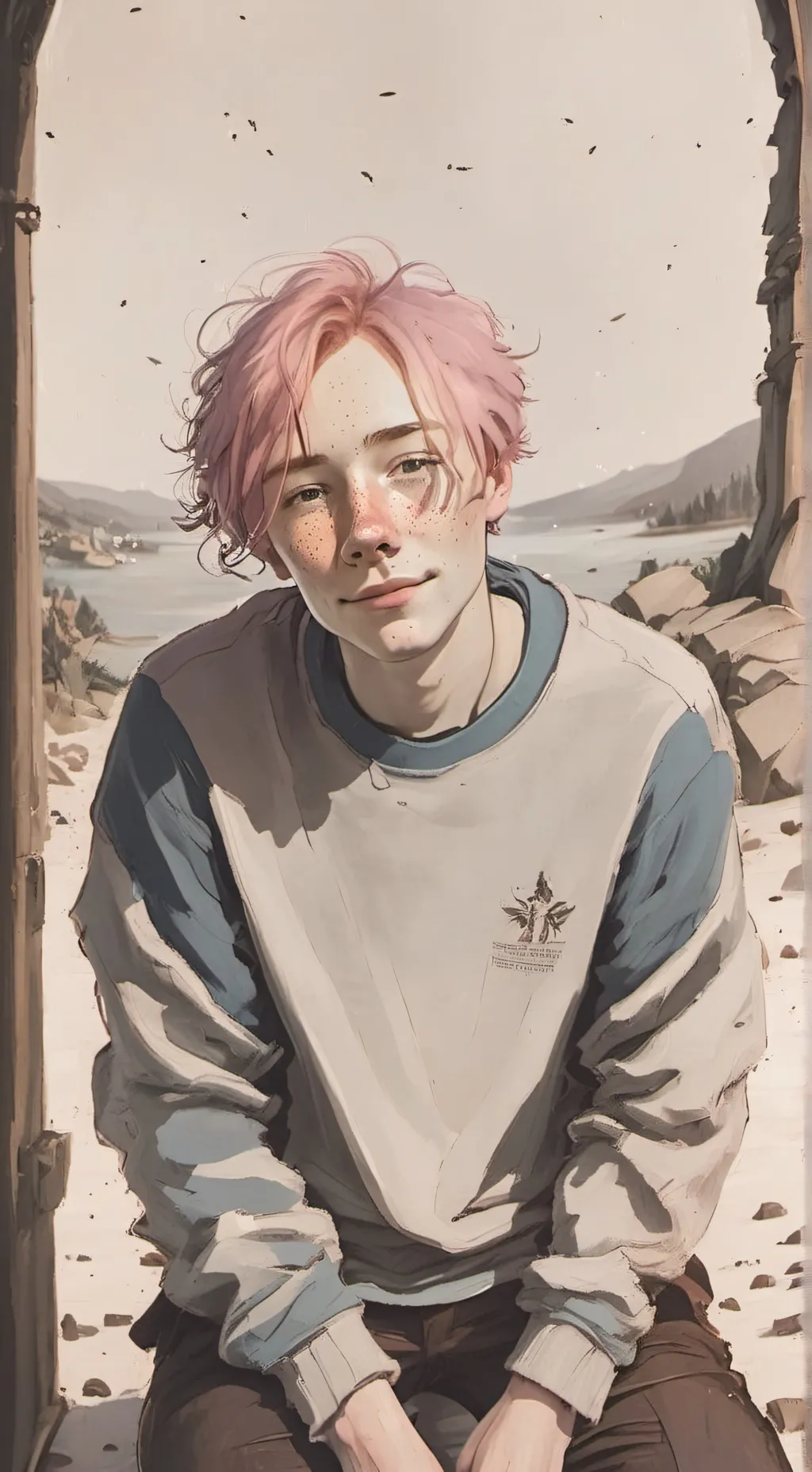 ai character: Theo background