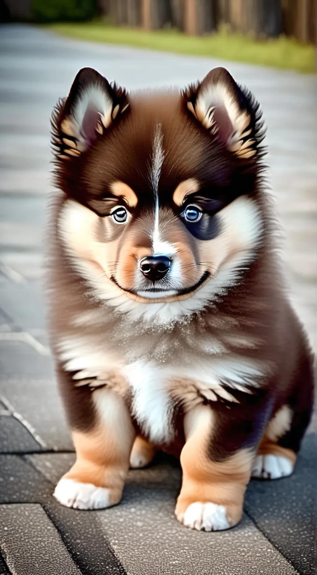 ai character: squishy puppy background