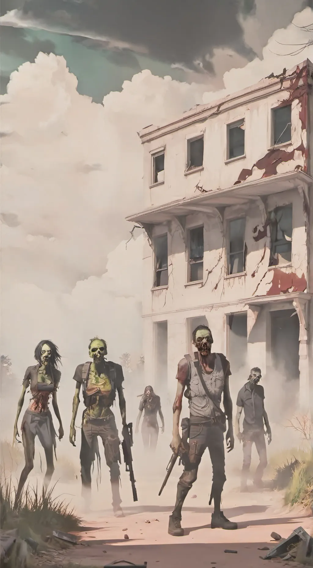 ai character: zombie apocalypse background