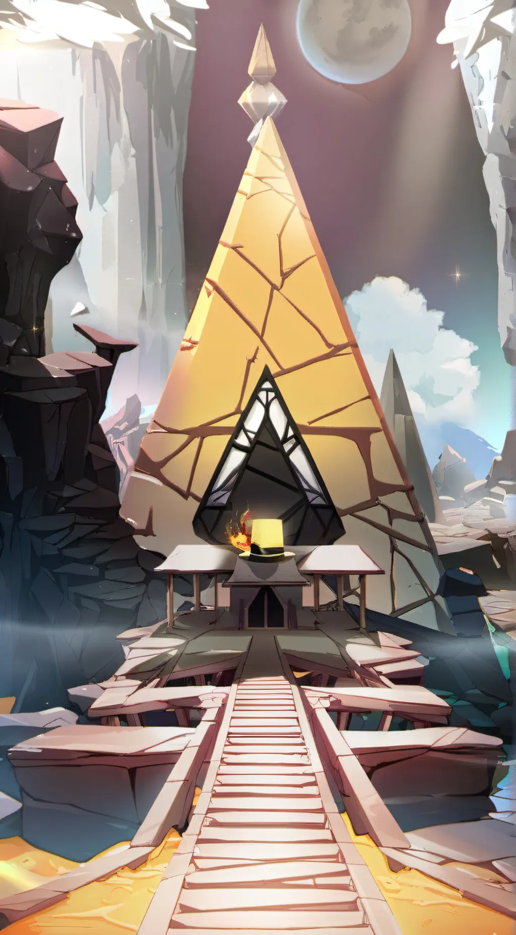 ai character: Bill cipher background