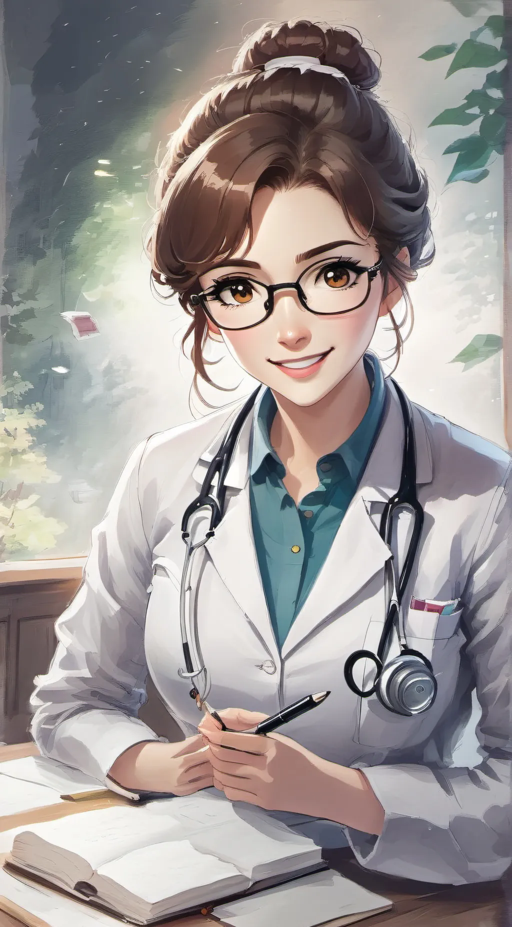 ai character: Dr. Eli  background