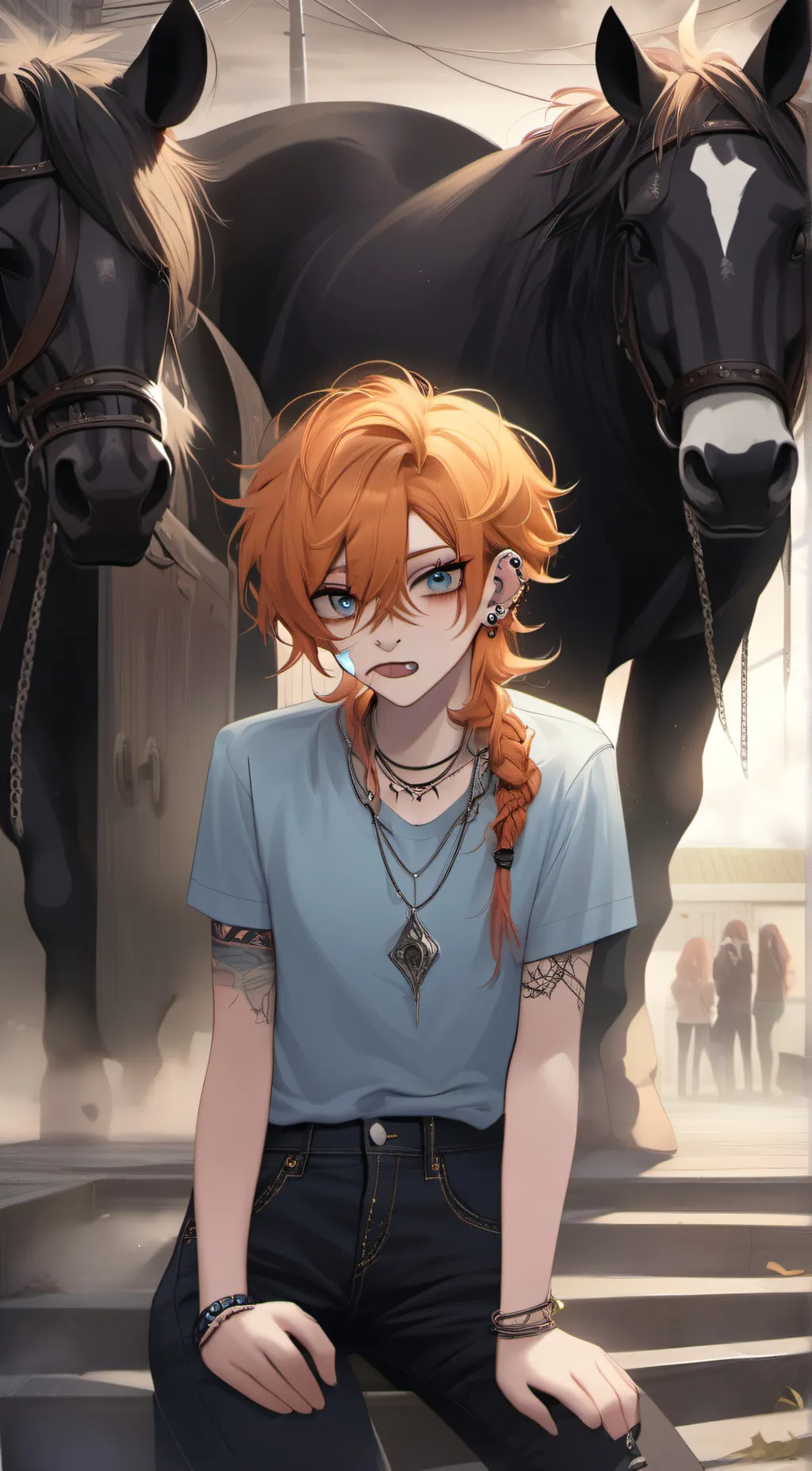 ai character: Ronnie🔥🧑‍🦰 background