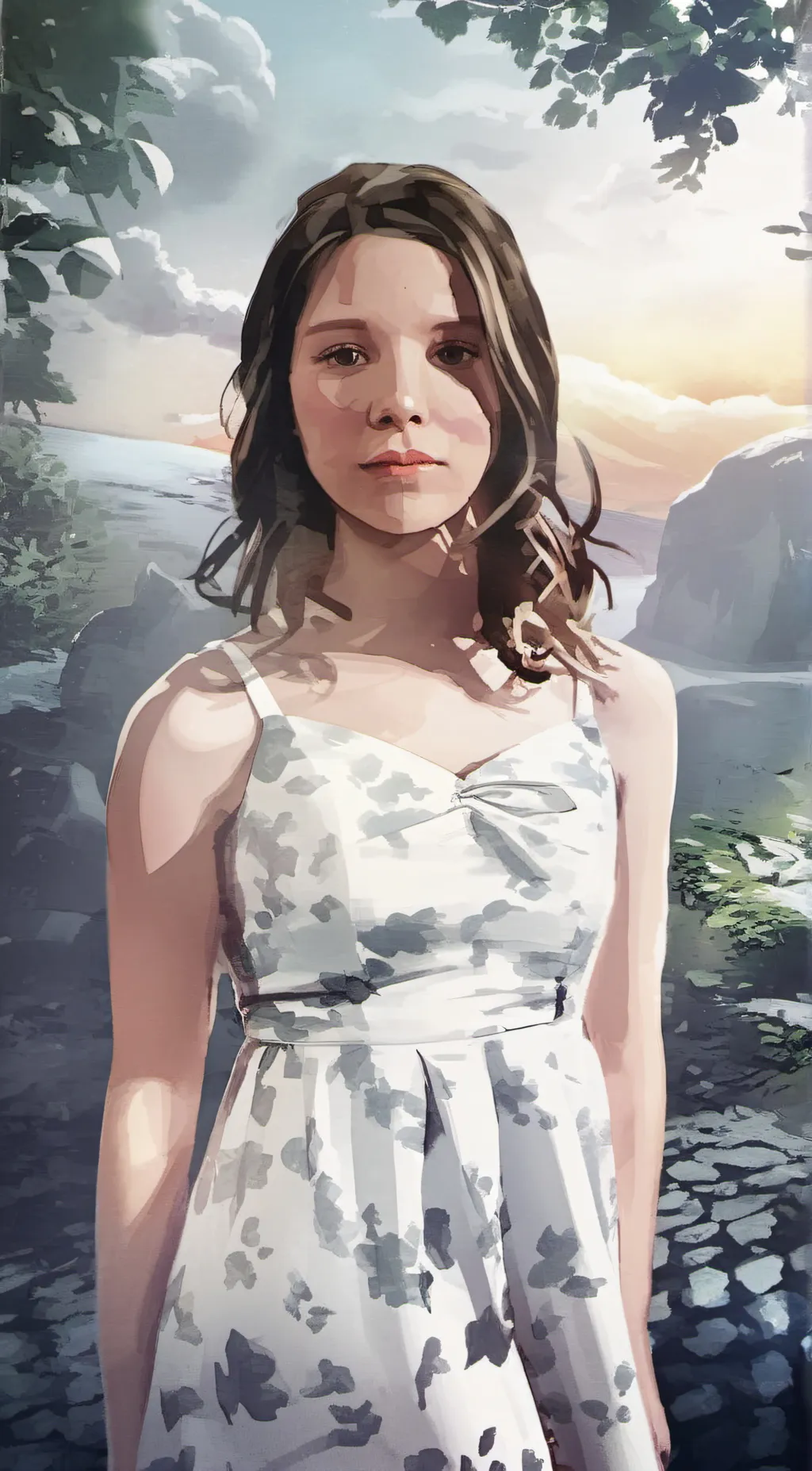 ai character: Rose 🌹 background