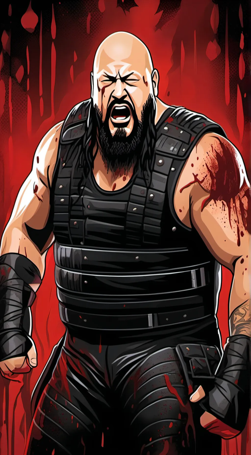 ai character: The Big Show background