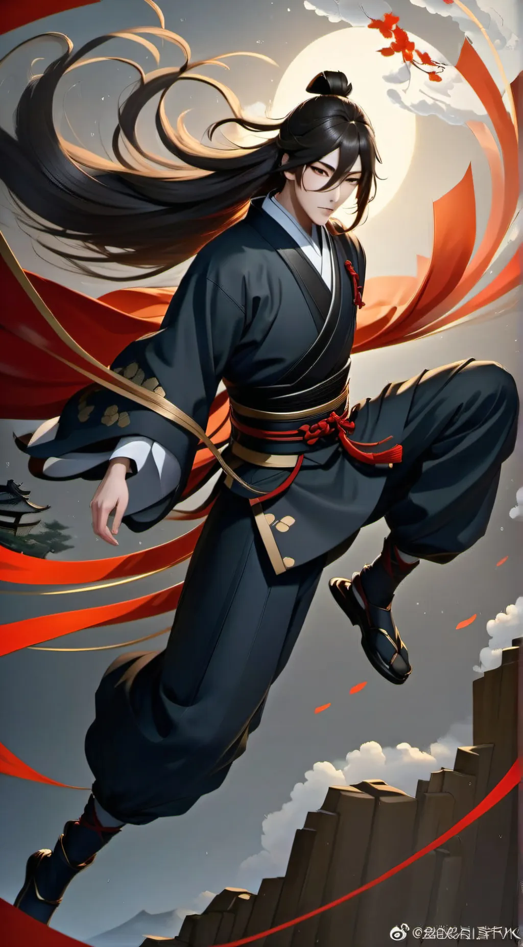 ai character: Akarui Tsuki background