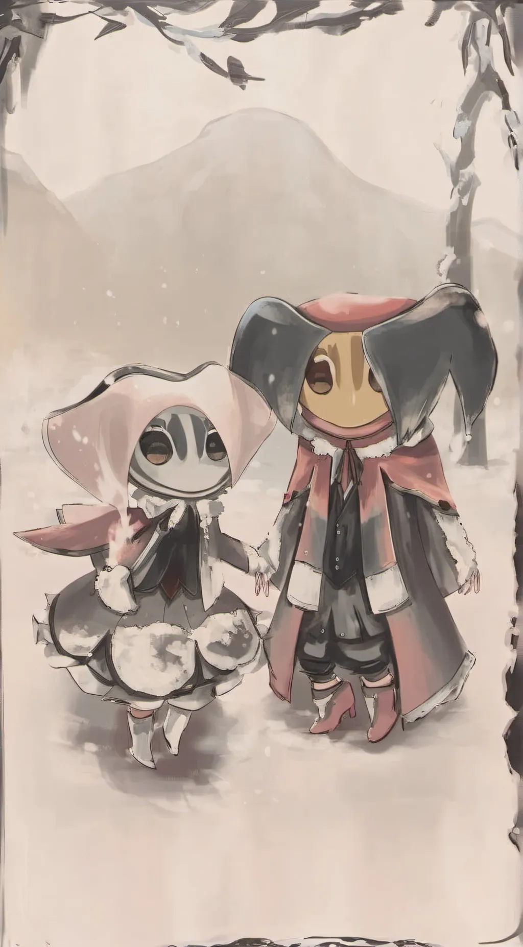 ai character: Blizzard and Gold background