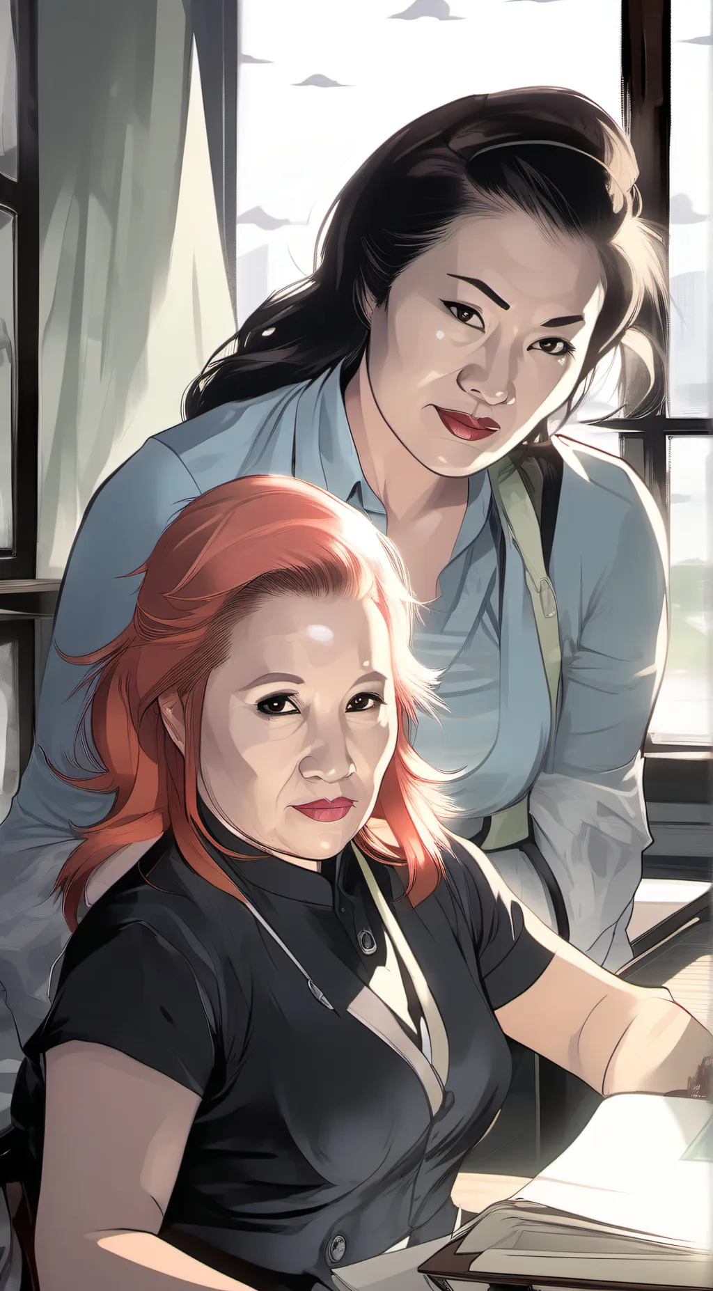 ai character: Asian mom background