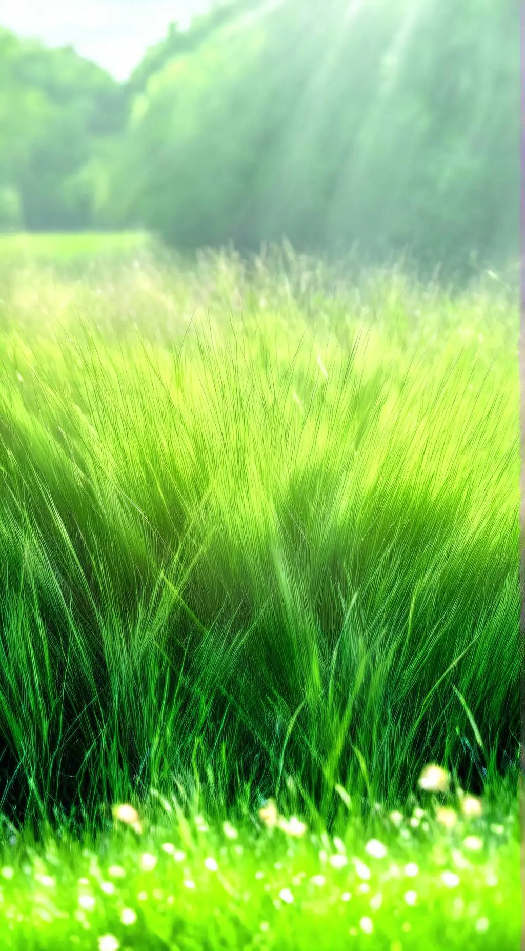 ai character: grass background