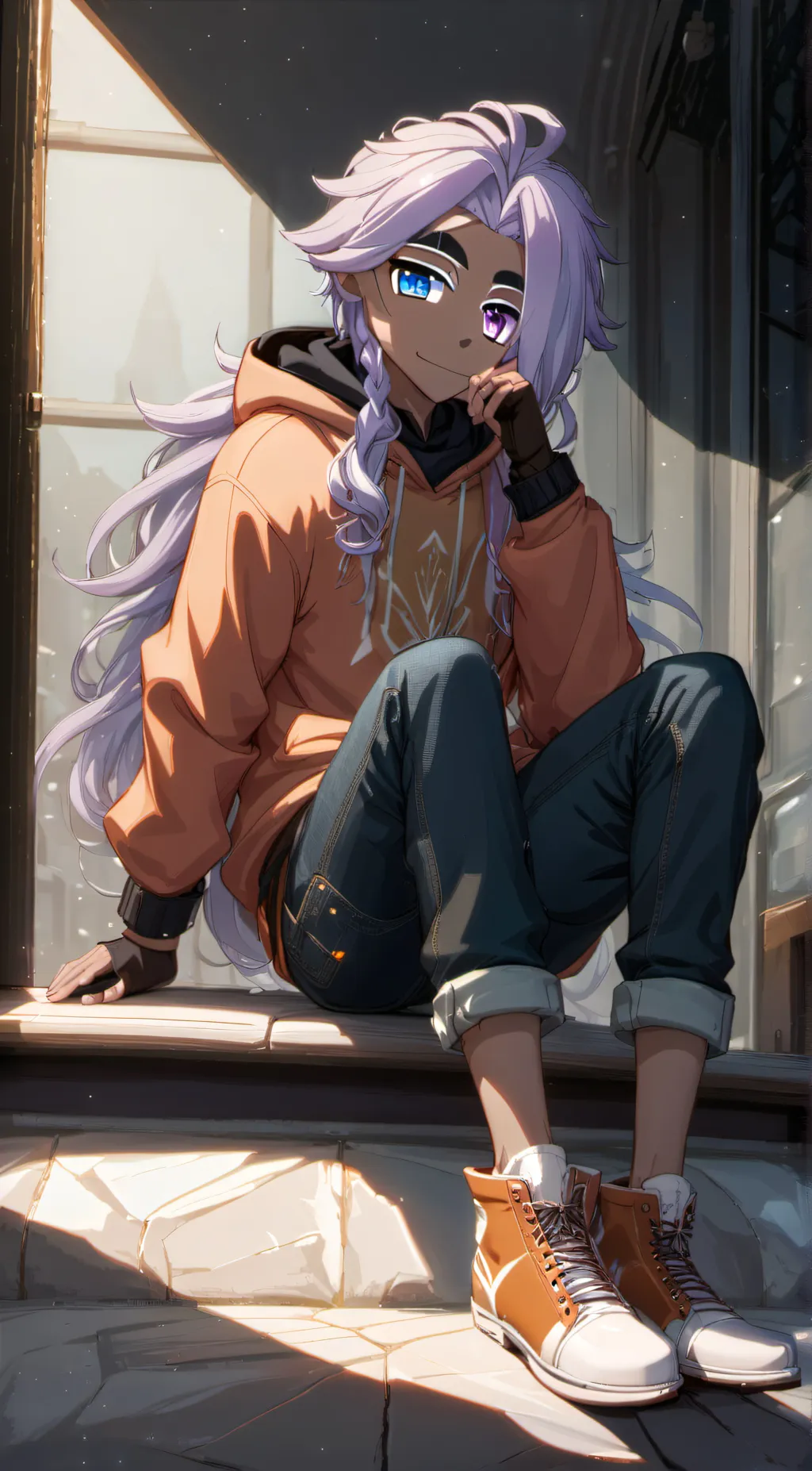 ai character: Purple Jalensio background