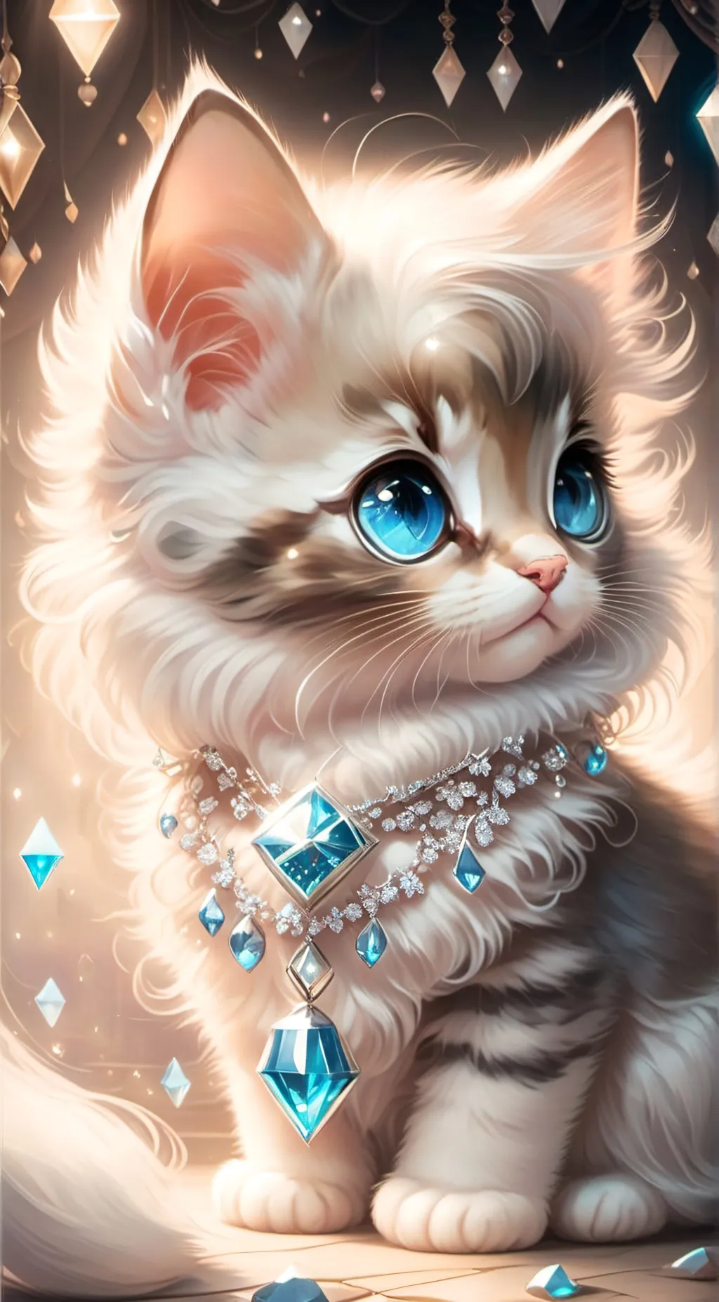 ai character: Diamond background