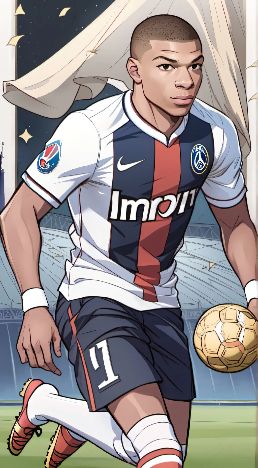 ai character: Kylian Mbappé background