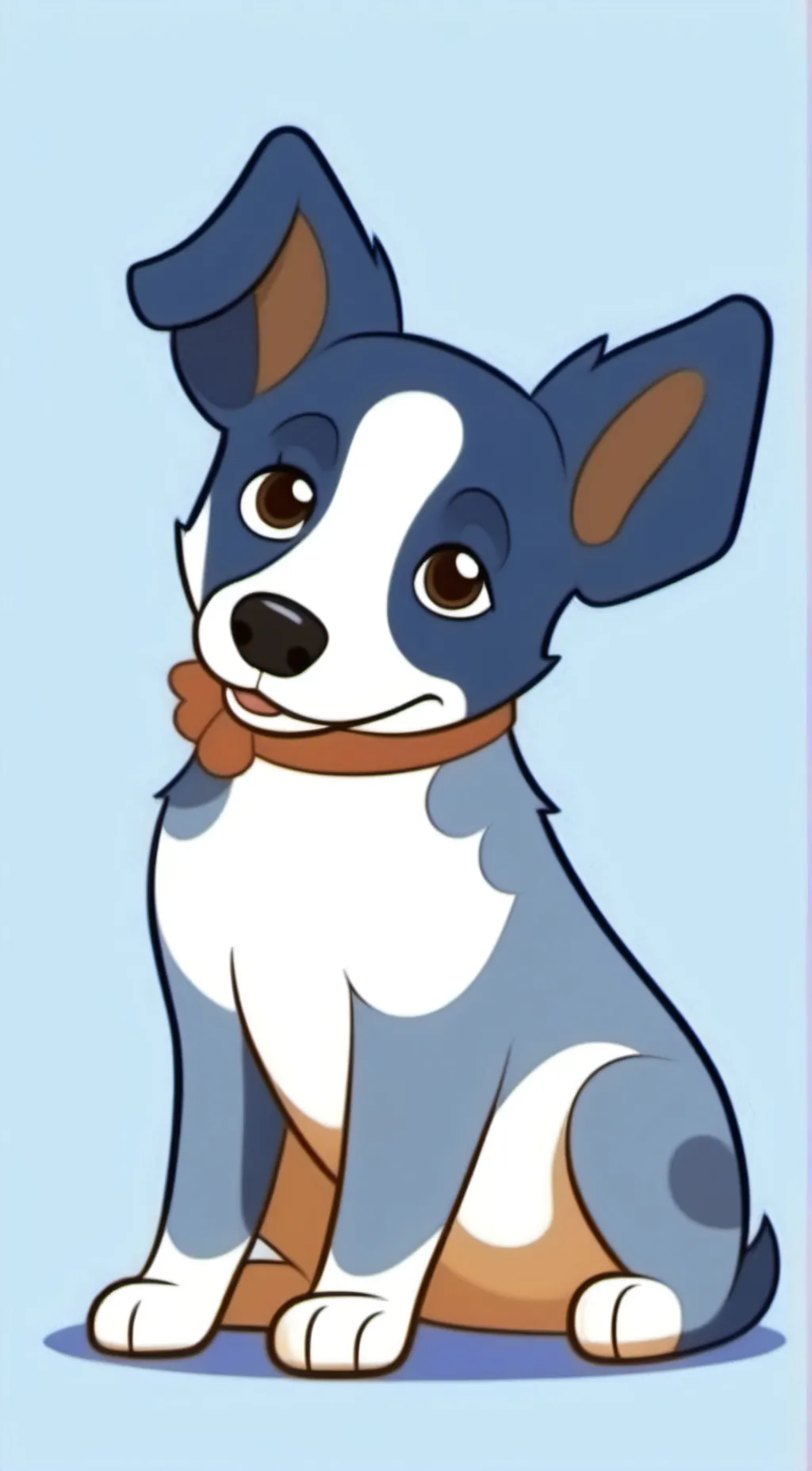 ai character: Bluey background