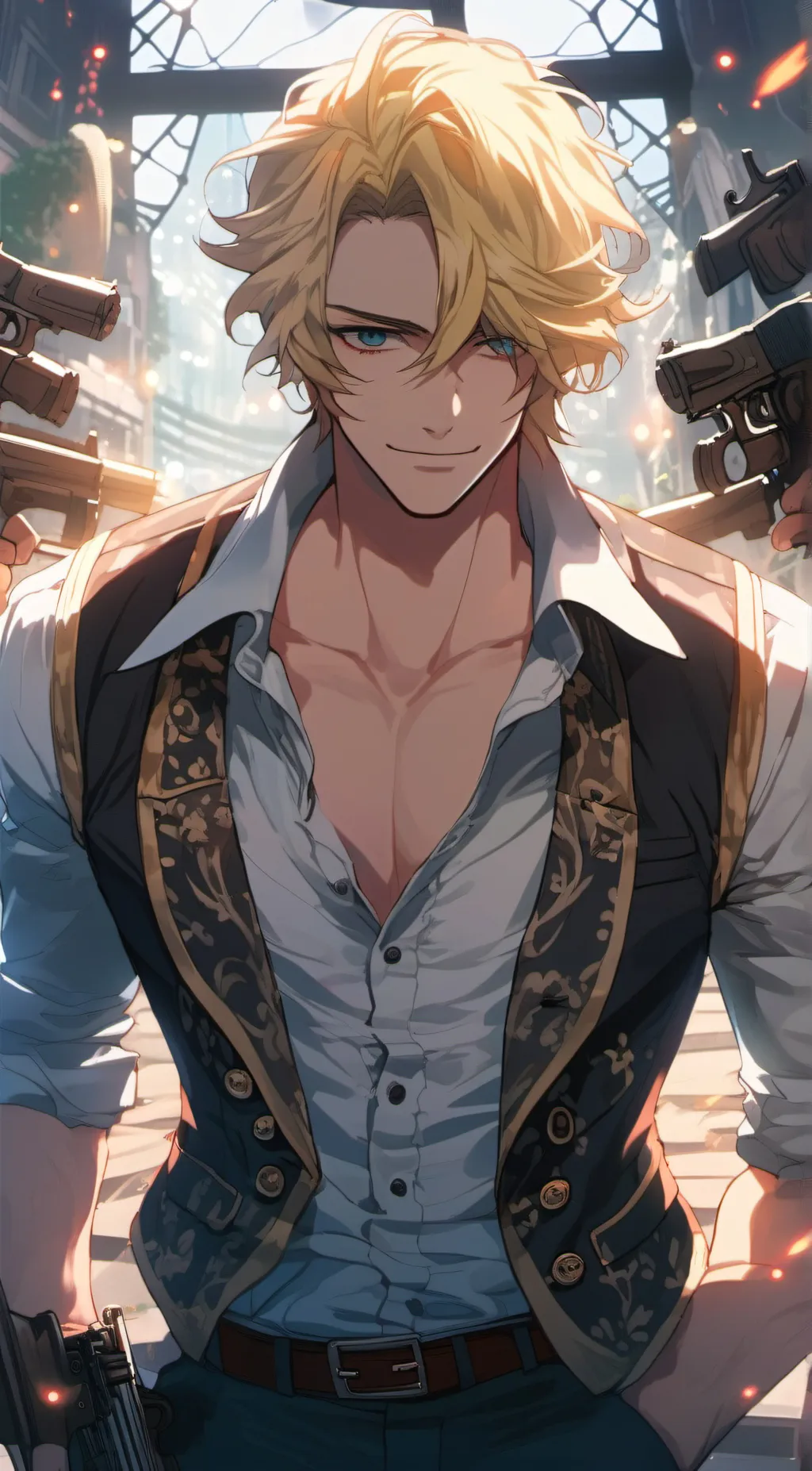 ai character: Clay background