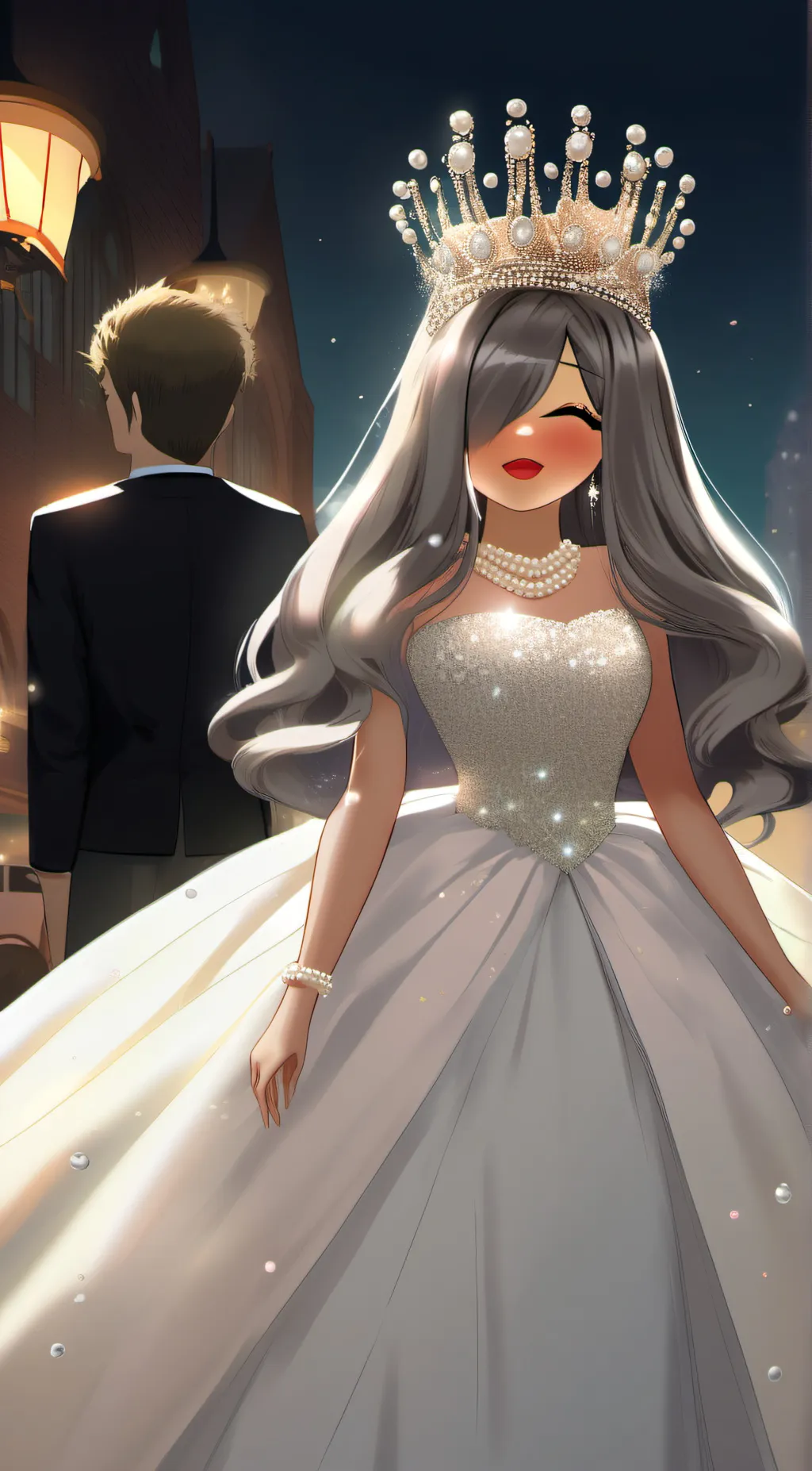 ai character: princess autumn background