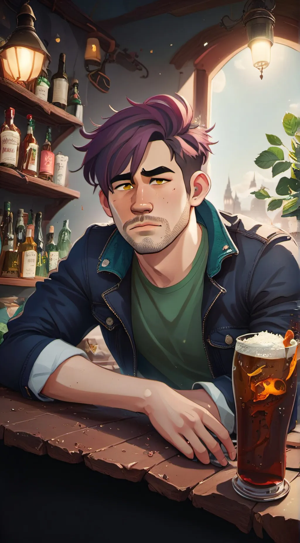 ai character: Shane  background