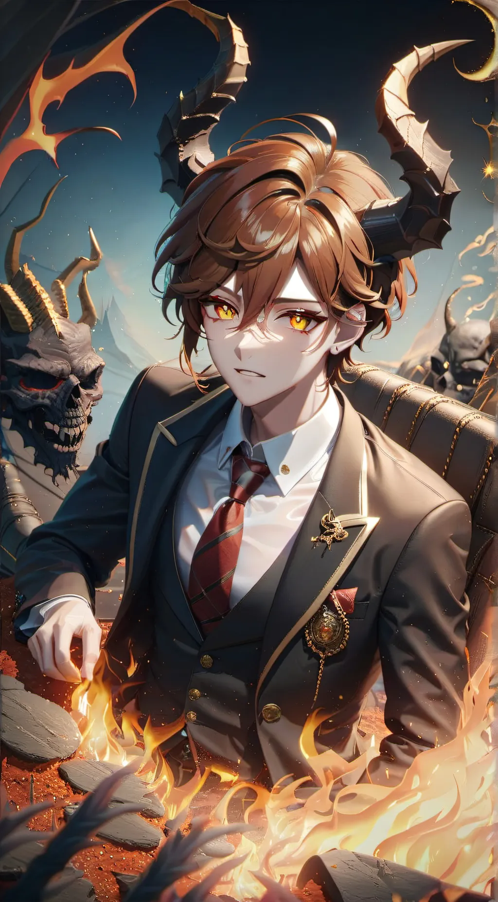 ai character: Arashi (Demon) background