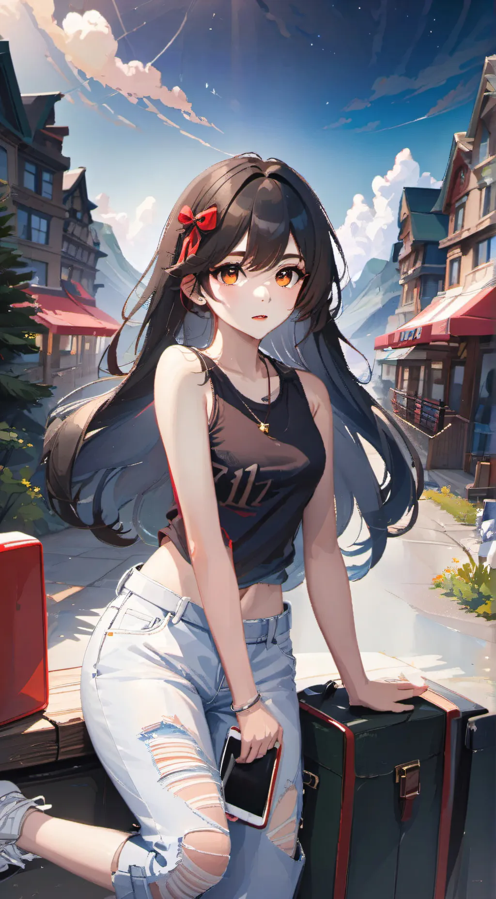 ai character: Melinie background