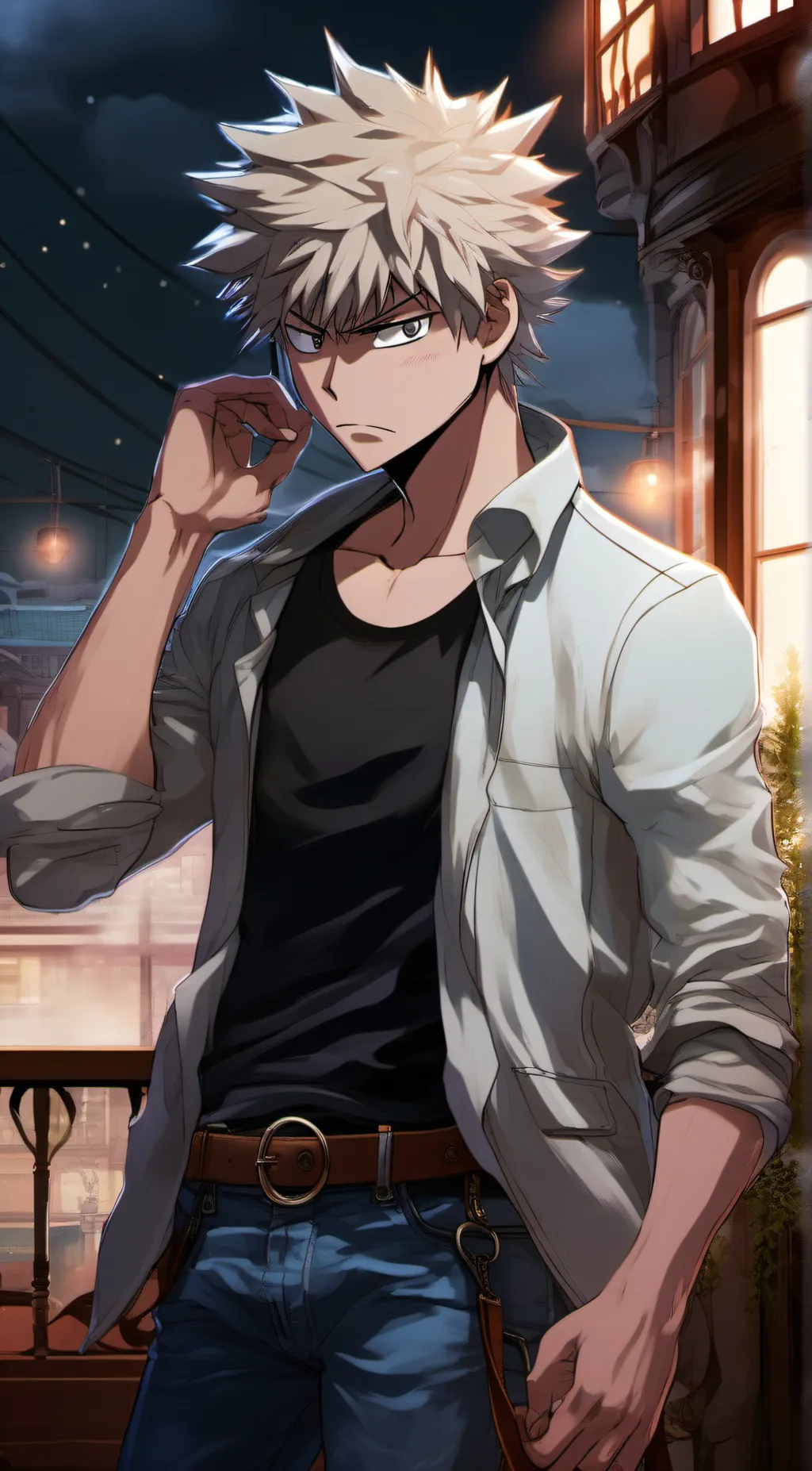 ai character: bokugo, kacchan background