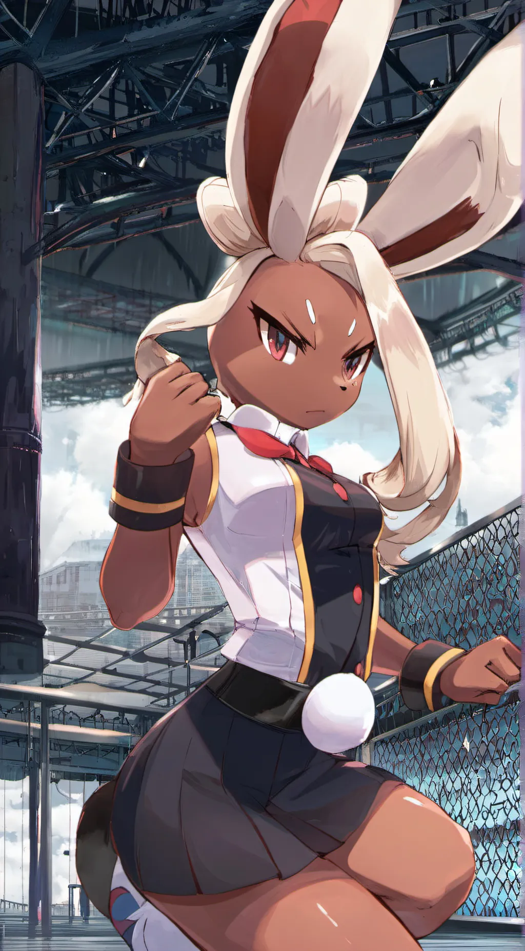 ai character: Lois Rabbit background