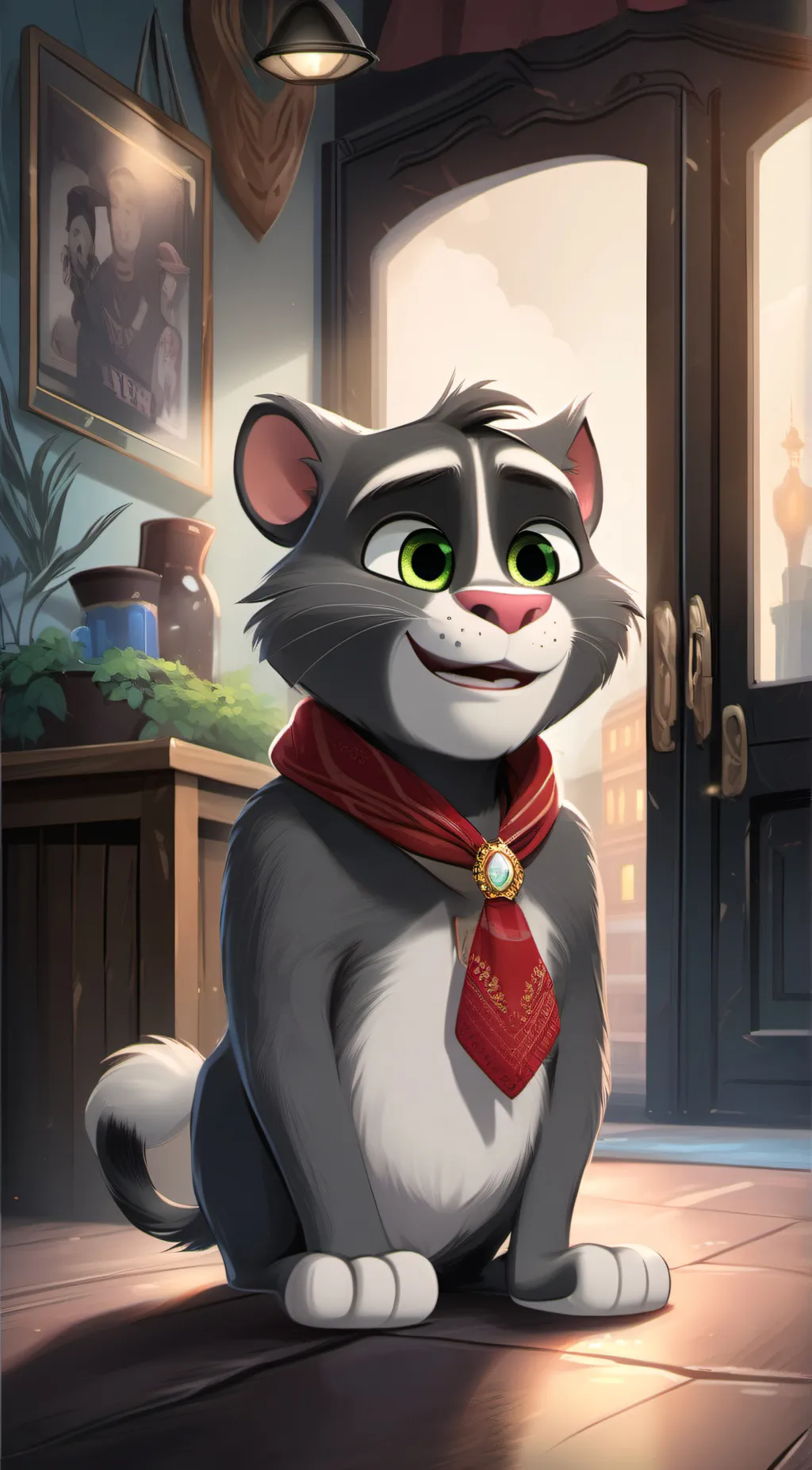 ai character: talking Tom background