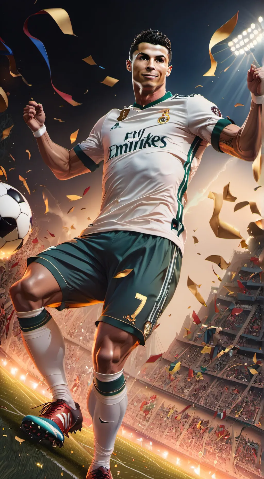 ai character: Cristiano Ronaldo background