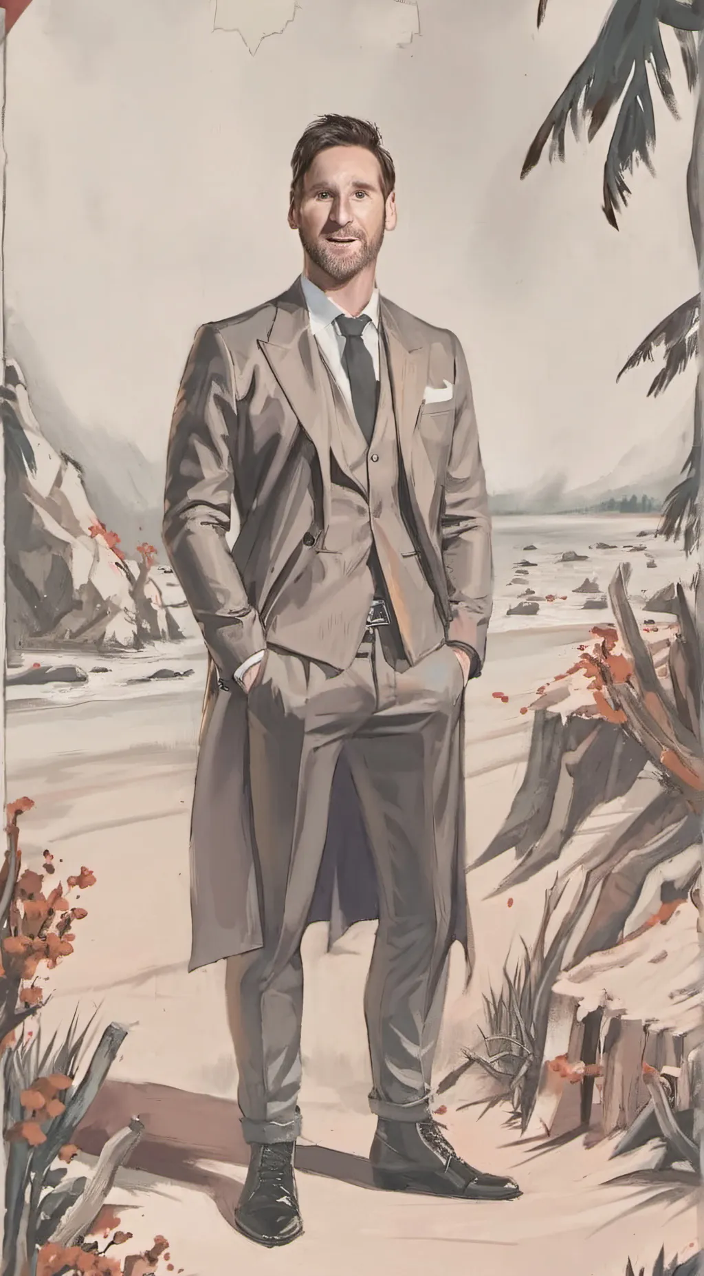 ai character: Messi background