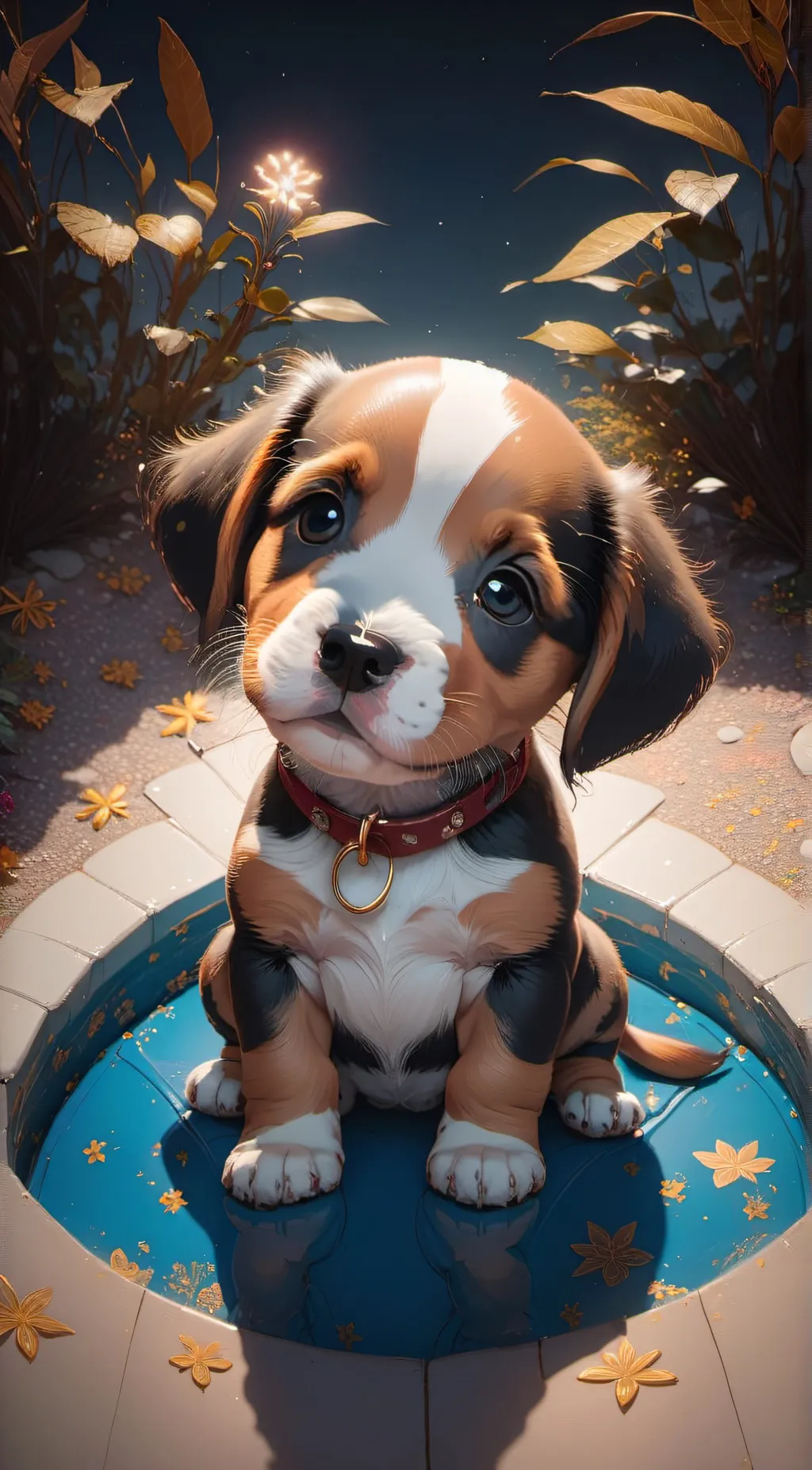 ai character: lil puppy background