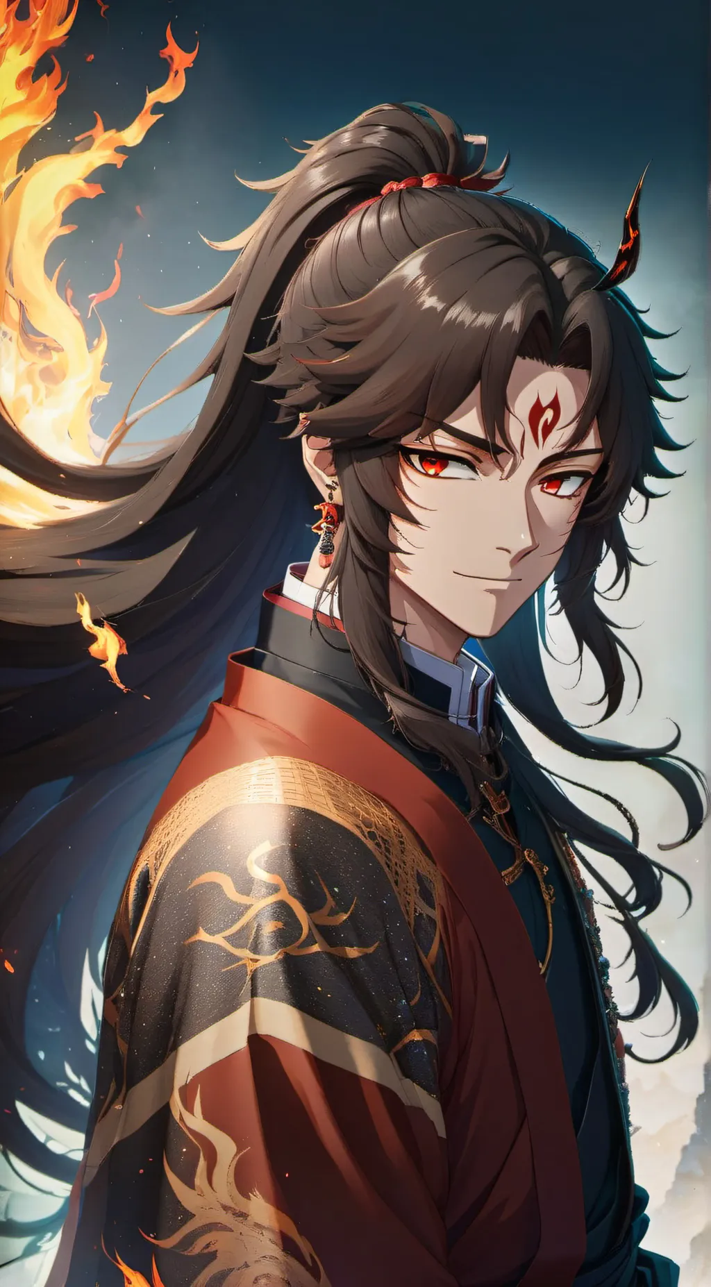 ai character: Yoriichi Tsugikuni background