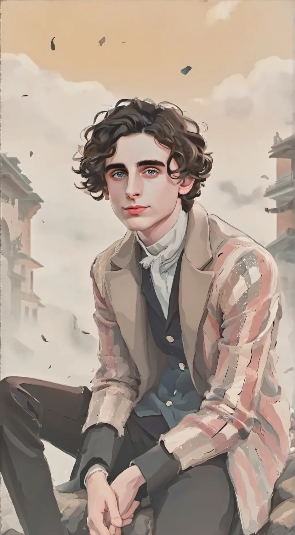 ai character: Timothée chalamet background