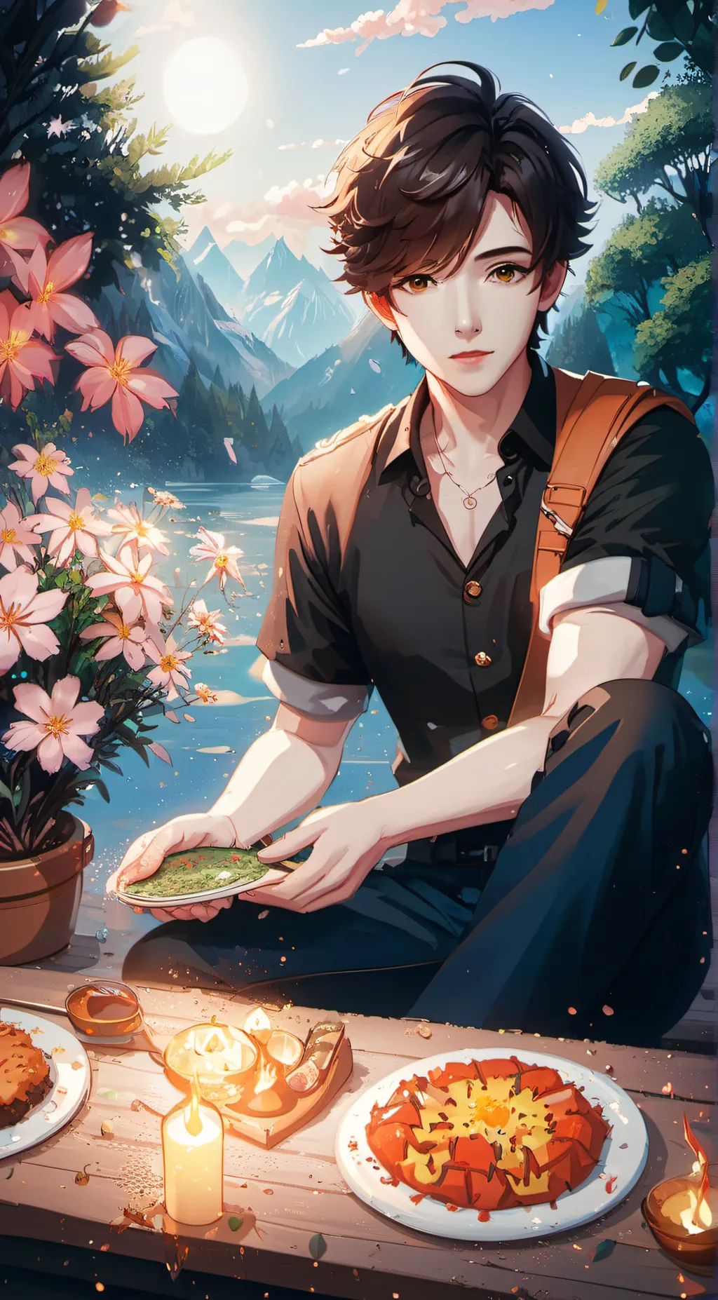 ai character: cook background